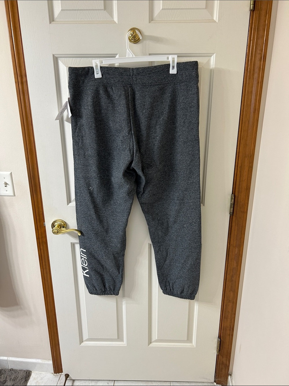 Calvin Klein Dark Gray Heather Jogger Pants - Picture 2 of 2